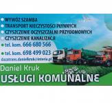 USŁUGI ASENIZACYJNE, WYWÓZ SZAMBA, CZYSZCZENIE KANALIZACJI DANIEL KRUK USŁUGI ASENIZACYJNE, WYWÓZ SZAMBA, CZYSZCZENIE KANALIZACJI DANIEL KRUK